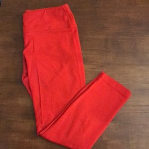 Splits59 Red High Waisted Capri